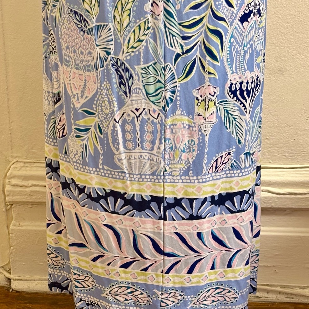 Lilly Pulitzer McKinley Maxi Dress Blue Peri Lapis Lanterns size Small - Picture 12 of 16